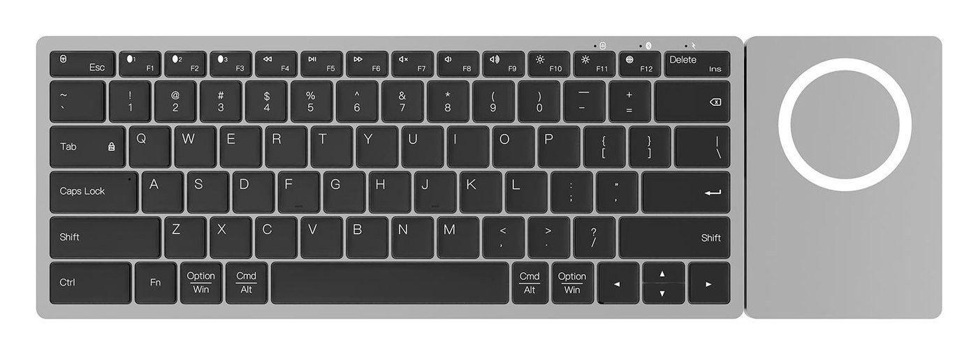 78-Key Aluminum Keyboard with Wireless Charger