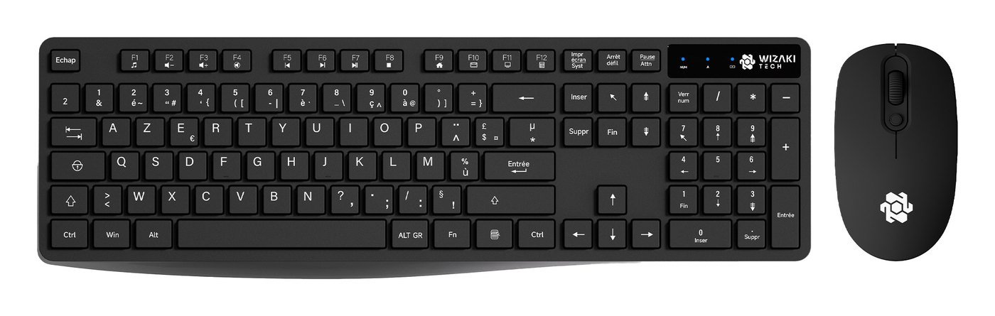 French AZERTY Wireless Keyboard &amp; Mouse Set